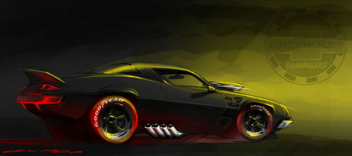 Automobile design，design sketch，Two dimensional representation，marker pen，Concept Car，