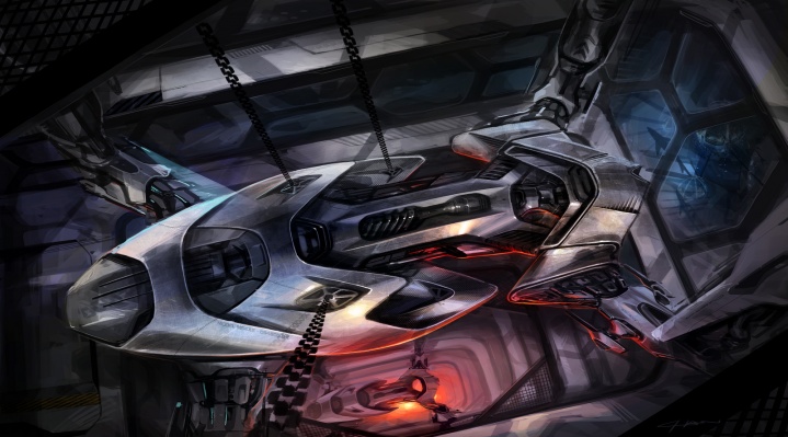 Automobile design，design sketch，Two dimensional representation，marker pen，Concept Car，