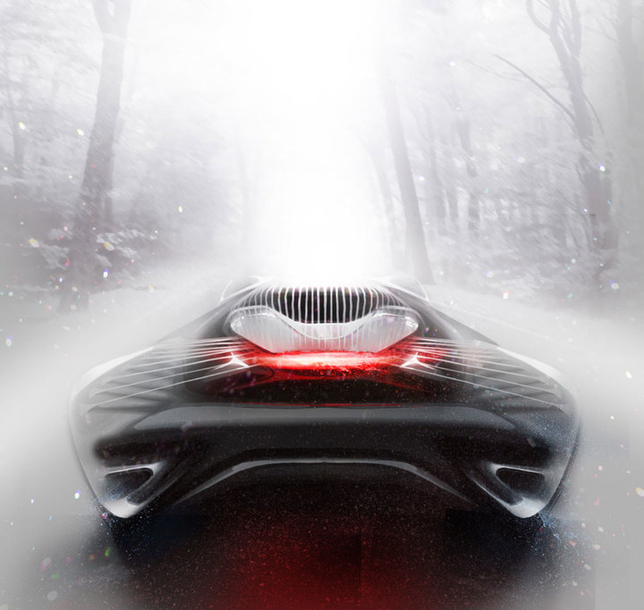 Automobile design，design sketch，Two dimensional representation，marker pen，Concept Car，