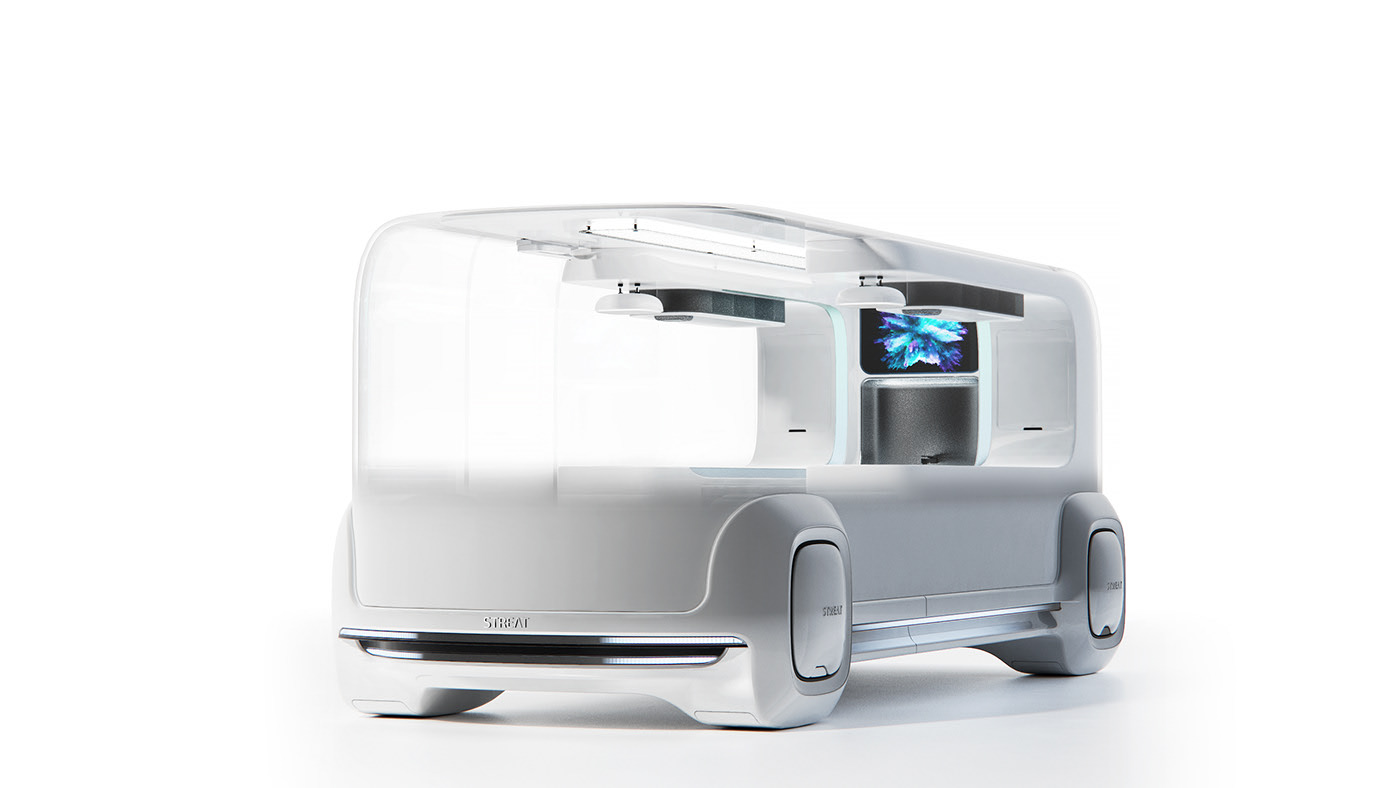 dining car，Self service kitchen，Street，intelligence，