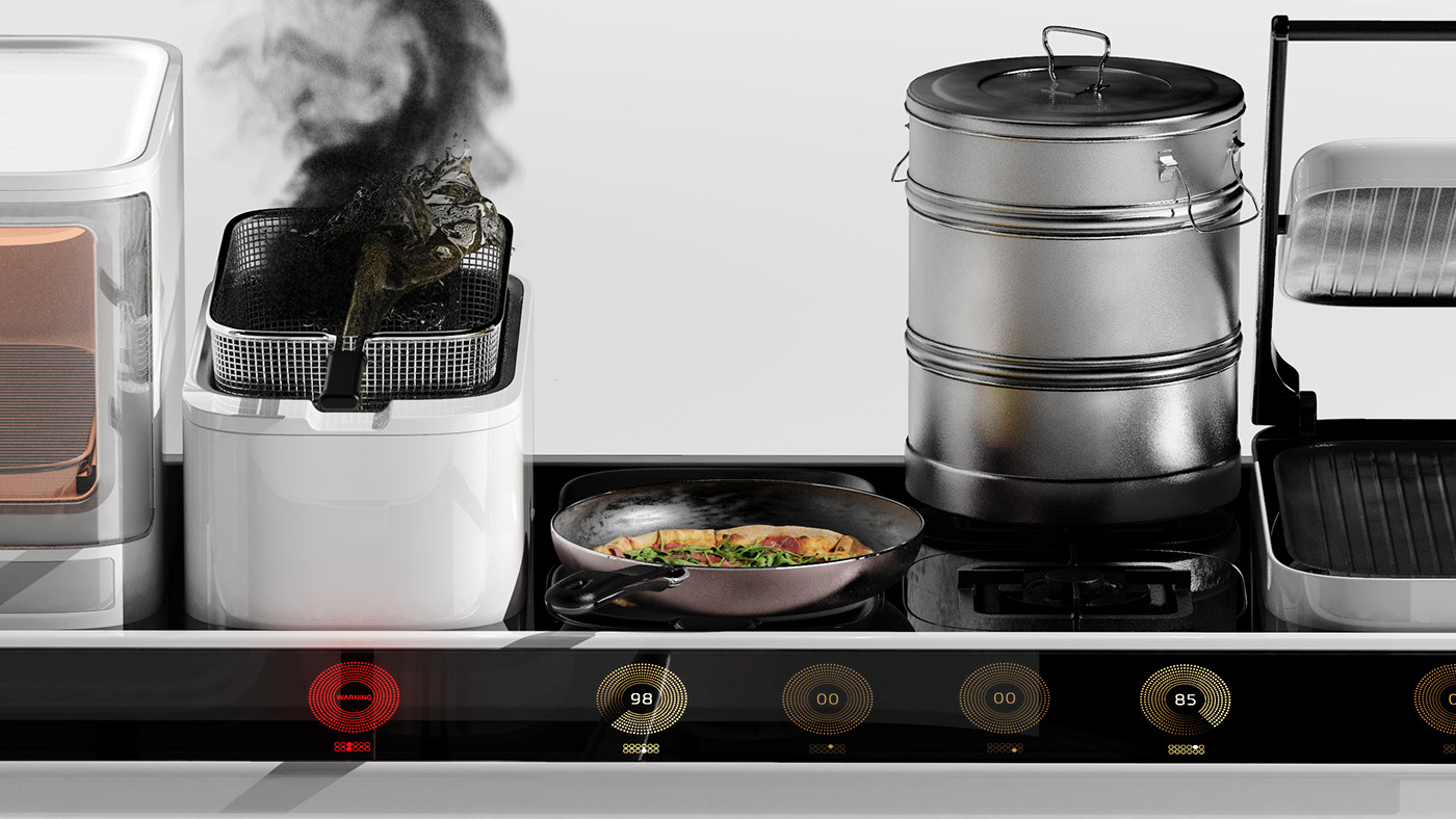 dining car，Self service kitchen，Street，intelligence，