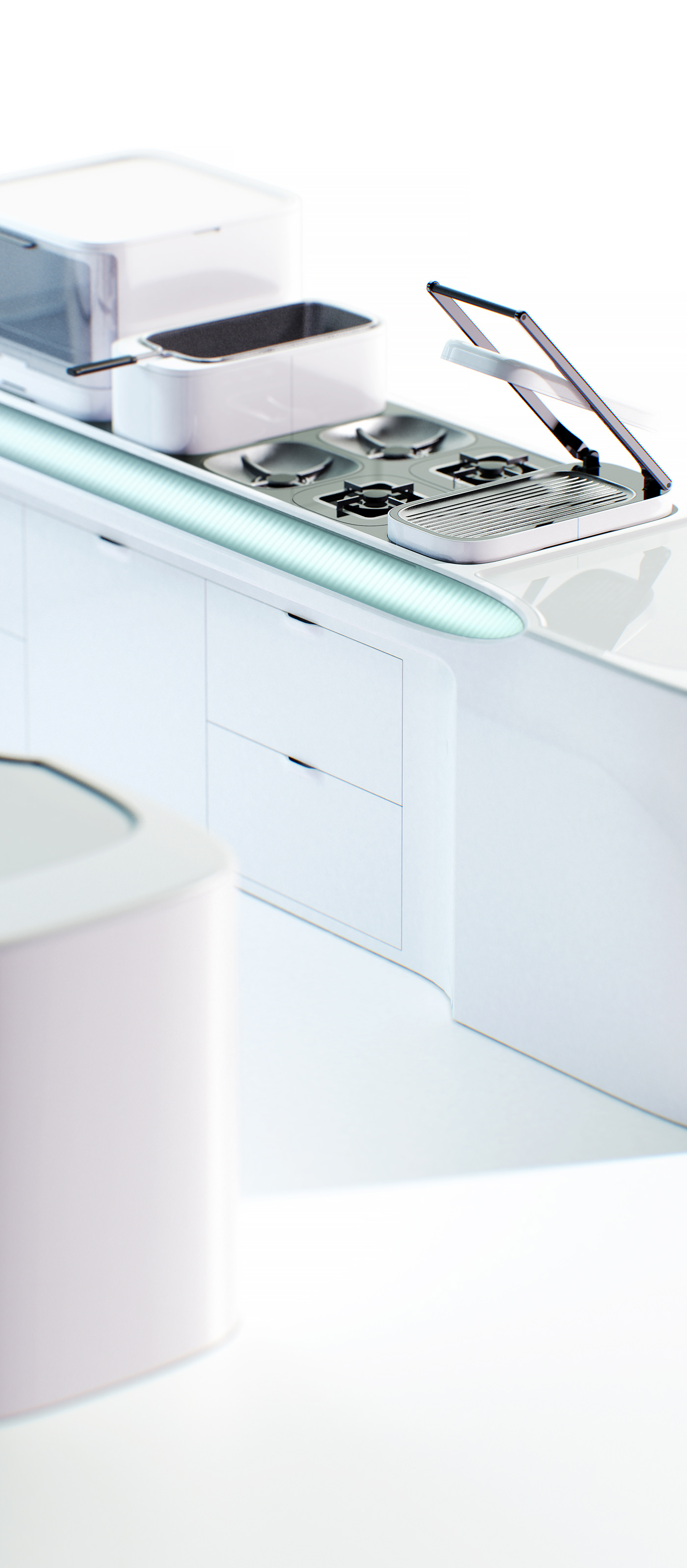 dining car，Self service kitchen，Street，intelligence，