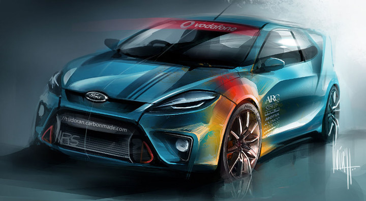 Automobile design，design sketch，Two dimensional representation，marker pen，Concept Car，