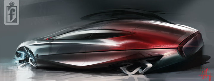 Automobile design，design sketch，Two dimensional representation，marker pen，Concept Car，