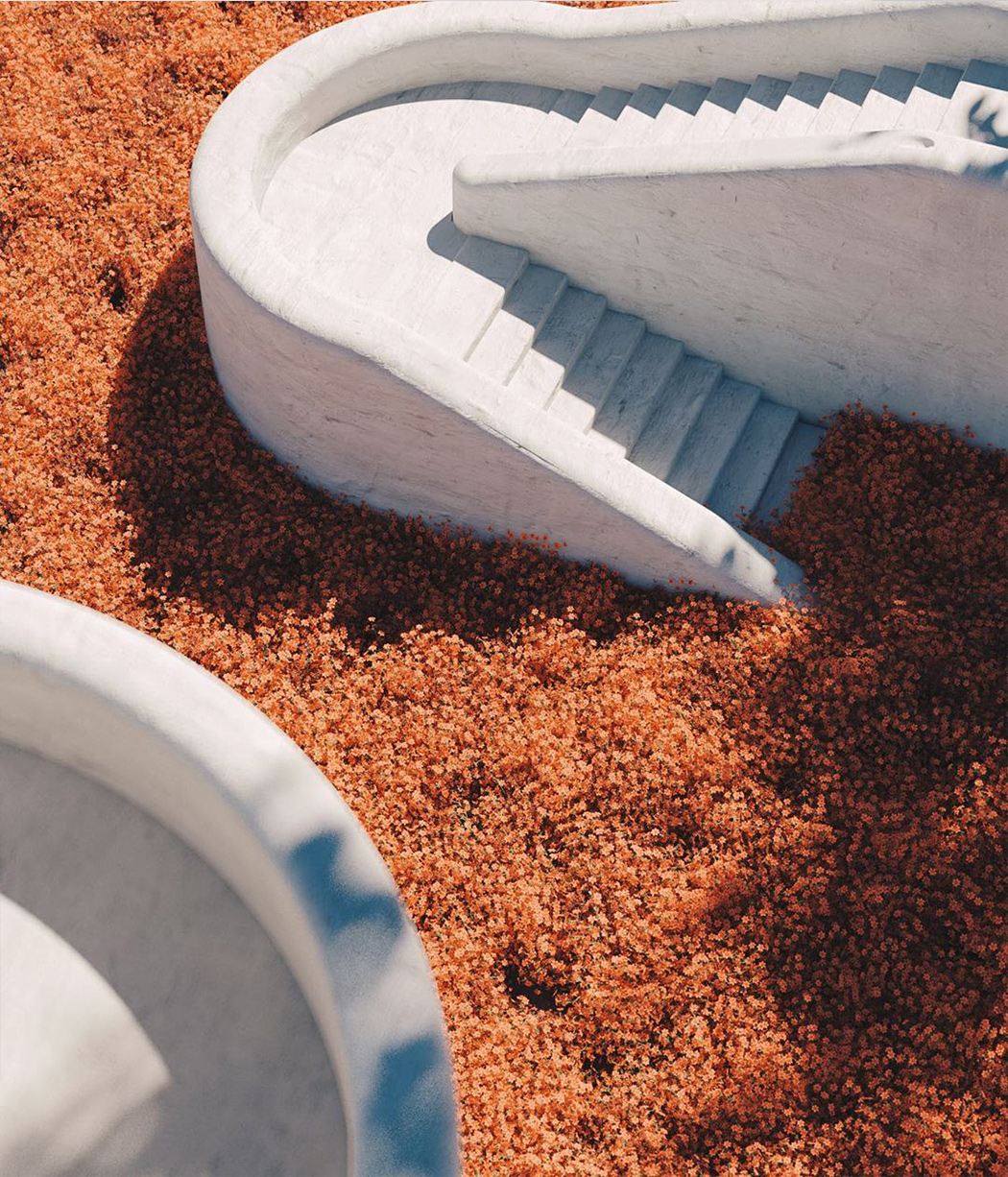 Architecture，natural，surrealistic，