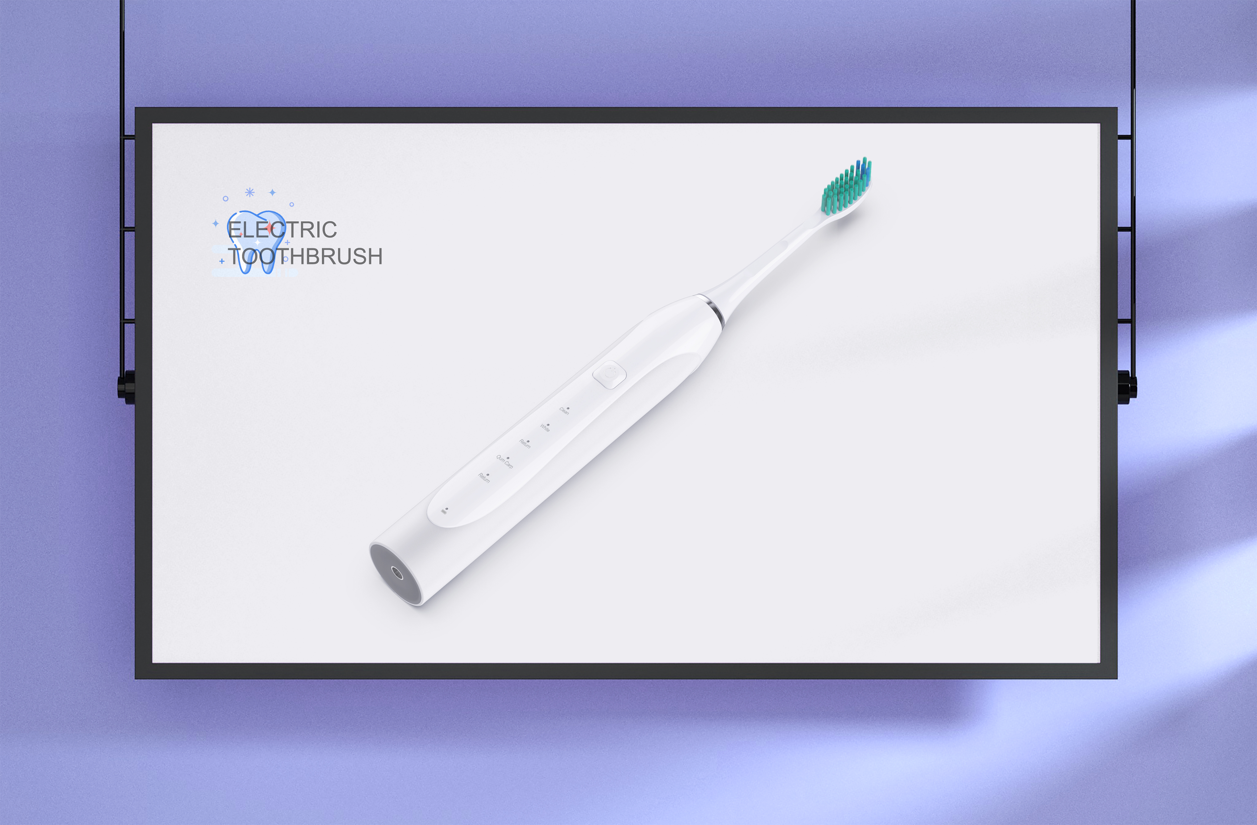 Electric toothbrush，Health care，Render，