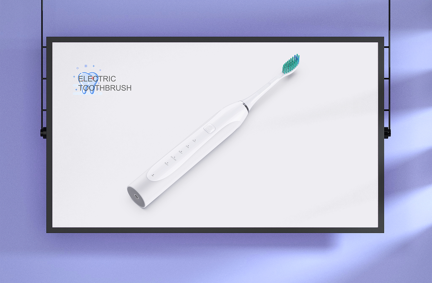 Electric toothbrush，Health care，Render，