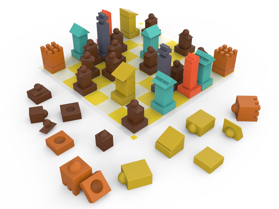 Building blocks，Chess，children，