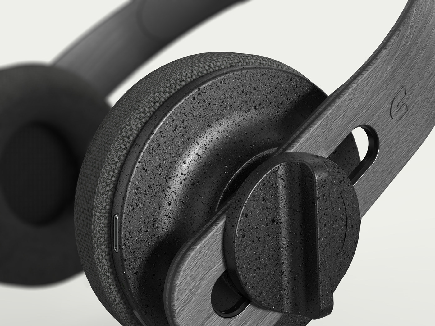 headset，environment protection，New material，concept，Mixed material，