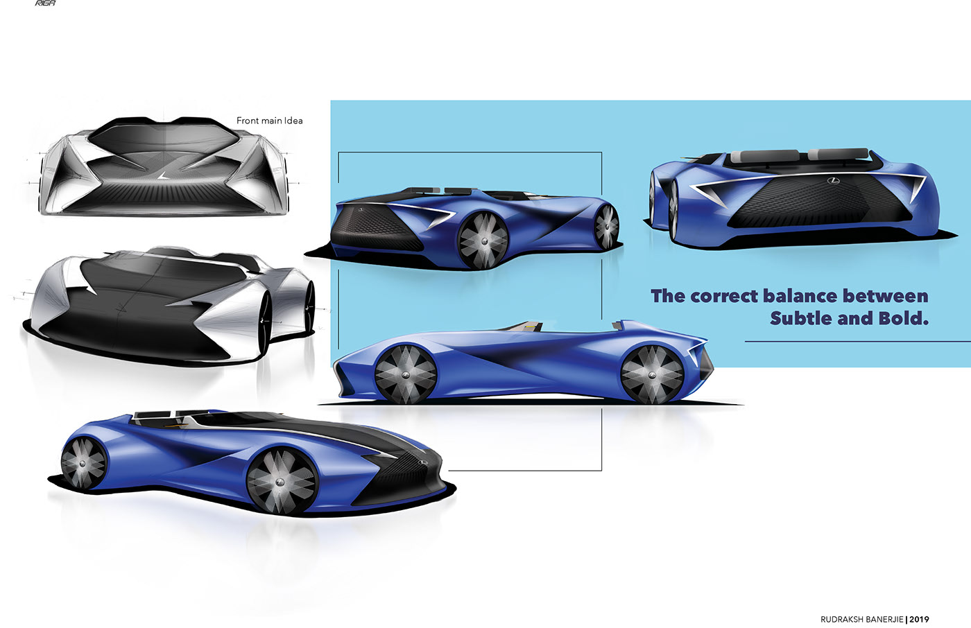 Sports car，Lexus，ps，Hand drawn，