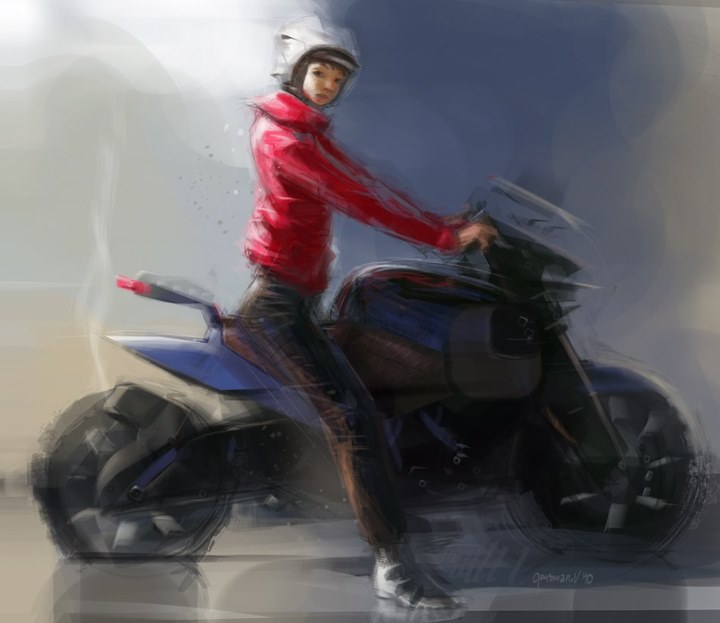 Automobile design，design sketch，Two dimensional representation，marker pen，Concept Car，