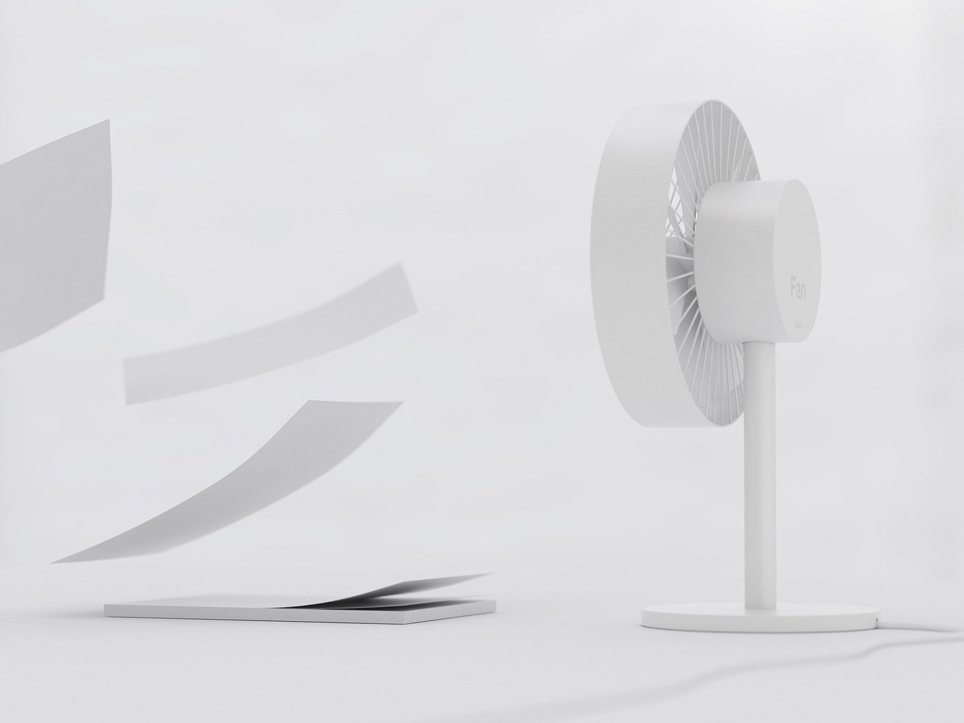 Fan，Simplicity，white，black，