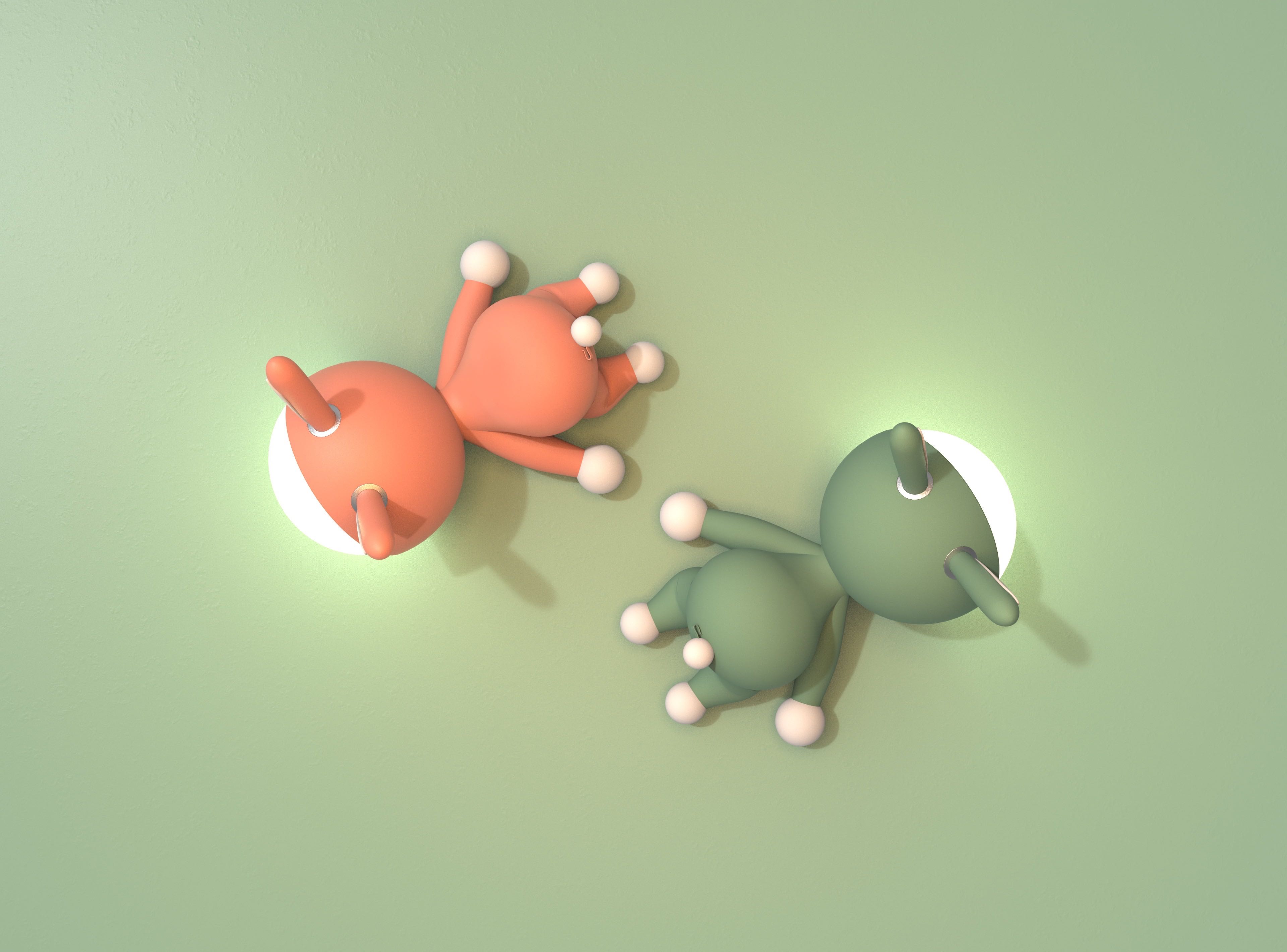 Night light，Mobile phone bracket，Little monster，