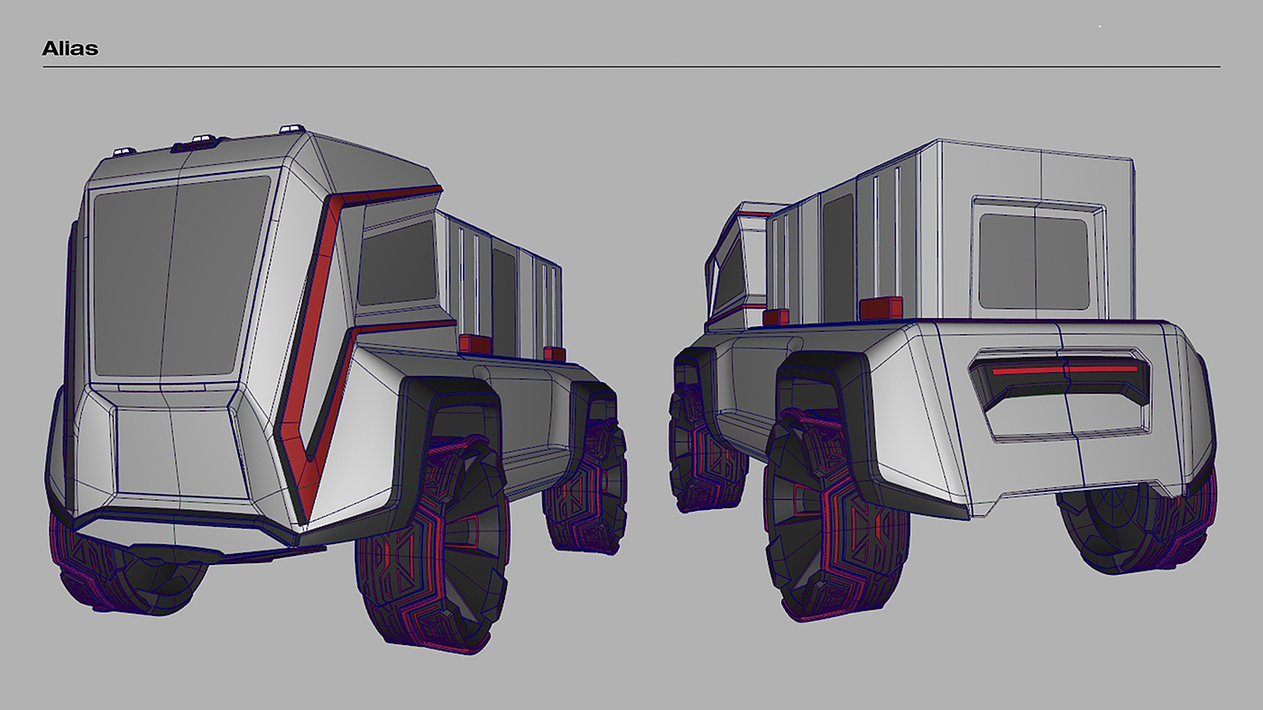 industrial design，Truck design，Intelligent technology，design sketch，conceptual design，