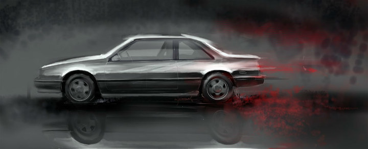 Automobile design，design sketch，Two dimensional representation，marker pen，Concept Car，