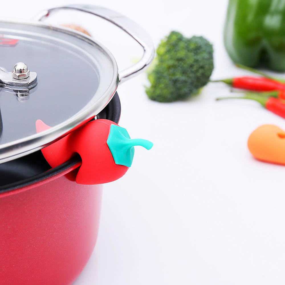 Pepper overflow prevention，Chicken leg anti overflow，Carrot anti overflow，Silicone pot cover anti overflow device，Kitchen utility gadgets，