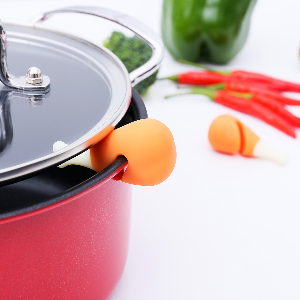 Pepper overflow prevention，Chicken leg anti overflow，Carrot anti overflow，Silicone pot cover anti overflow device，Kitchen utility gadgets，