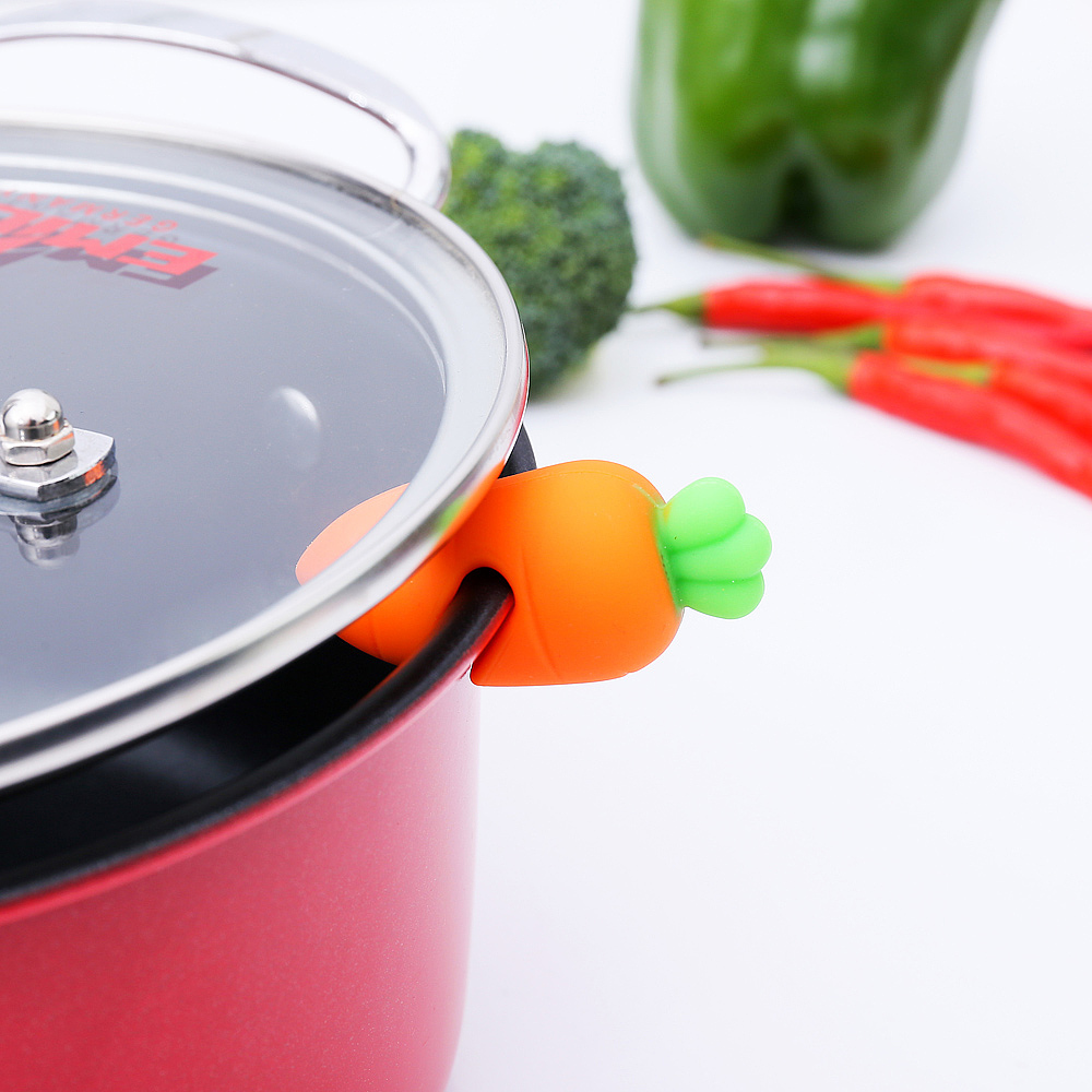 Pepper overflow prevention，Chicken leg anti overflow，Carrot anti overflow，Silicone pot cover anti overflow device，Kitchen utility gadgets，