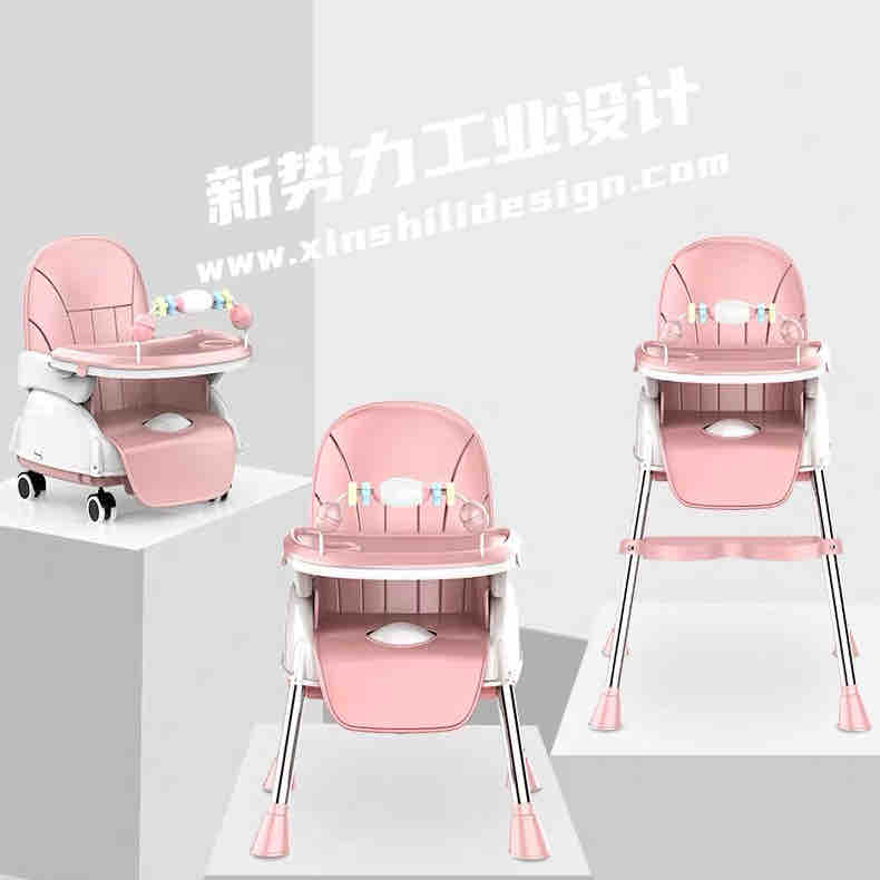 Child mother and baby，High chair ，