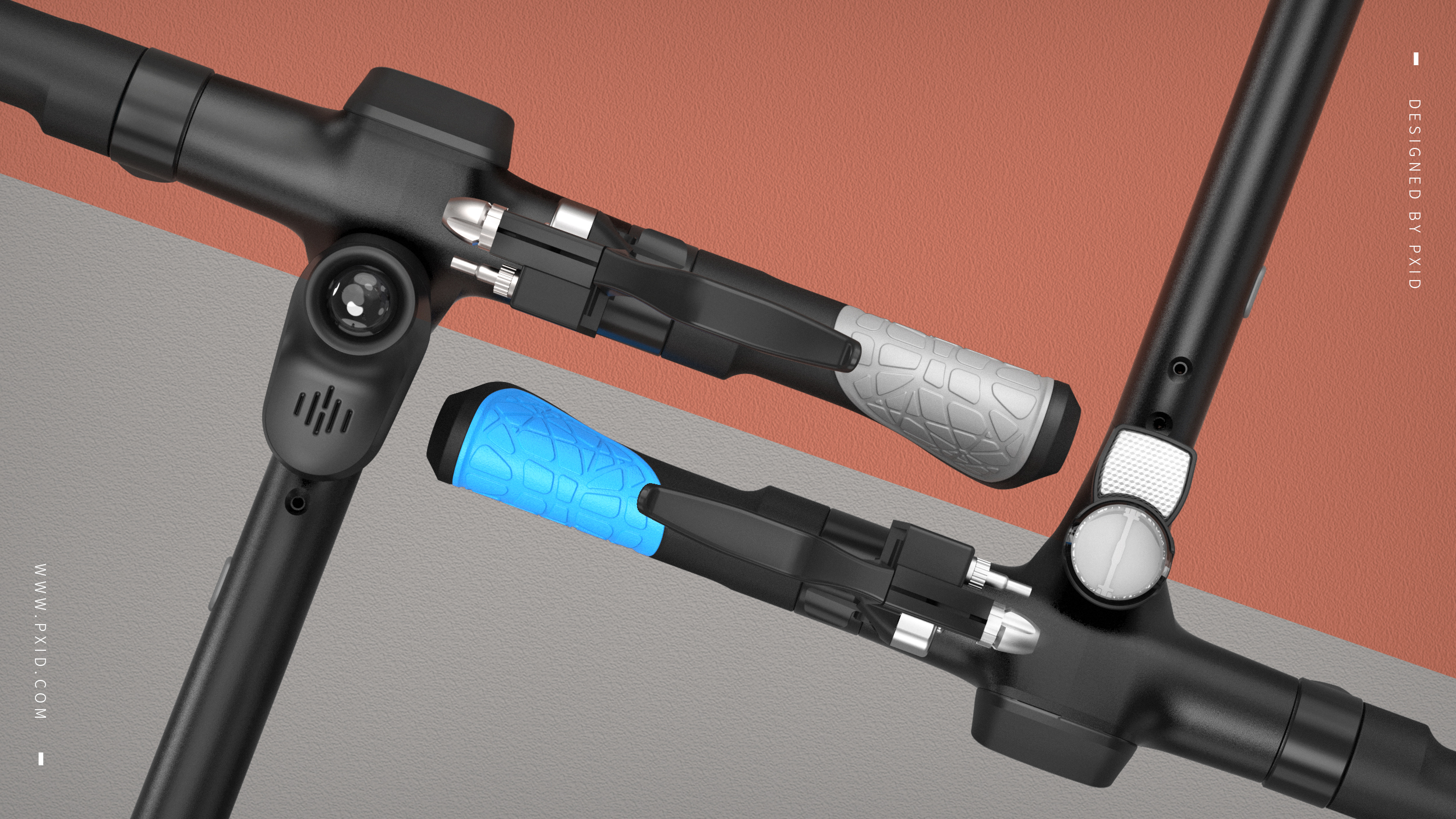 Scooter，Scooter design，Handlebar design，Electric vehicle design，Motorcycle design，