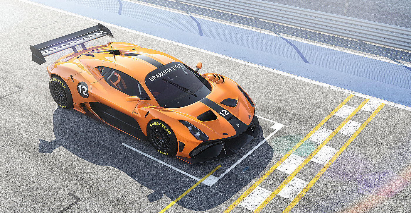 Brabham BT62，Automobile design，orange，