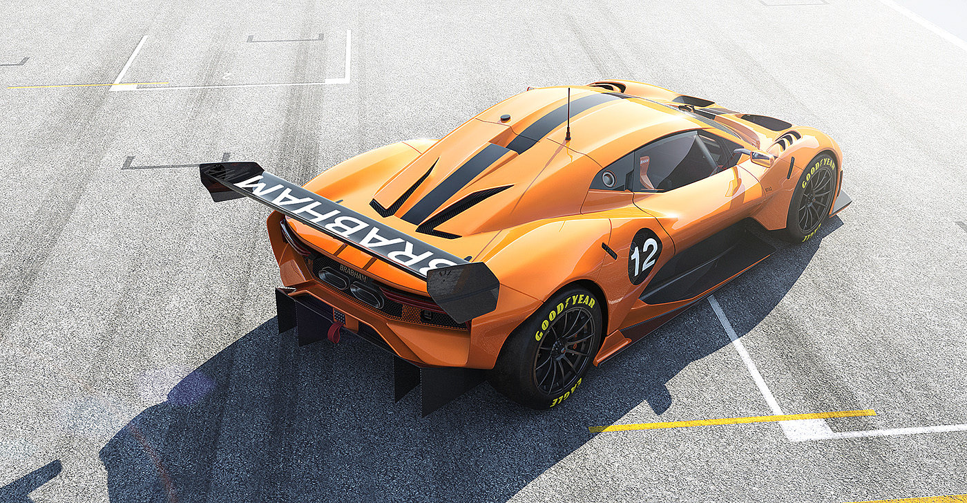 Brabham BT62，Automobile design，orange，