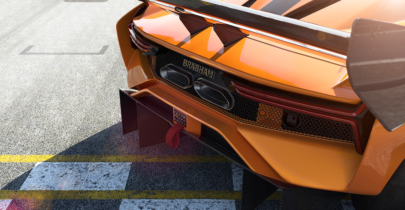 Brabham BT62，Automobile design，orange，