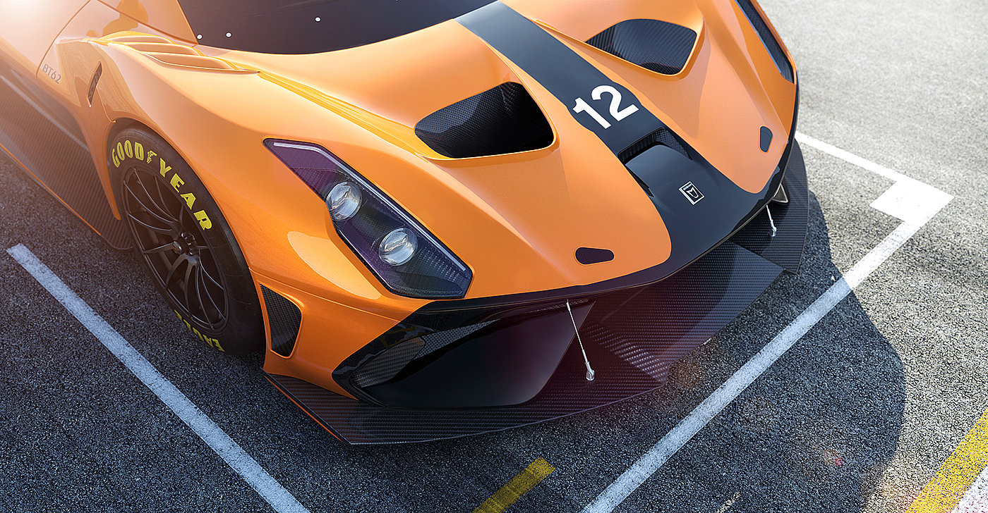 Brabham BT62，Automobile design，orange，