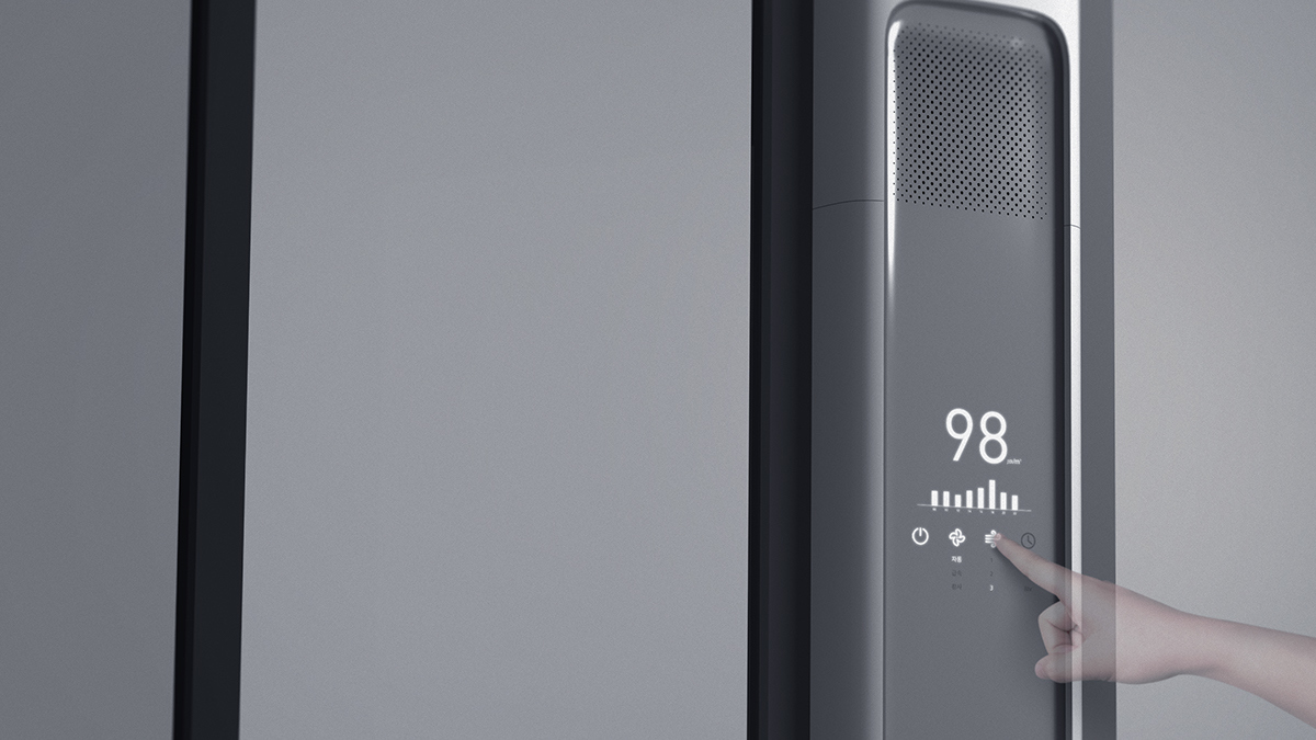 product design，air conditioner，Temperature regulation，beautiful，