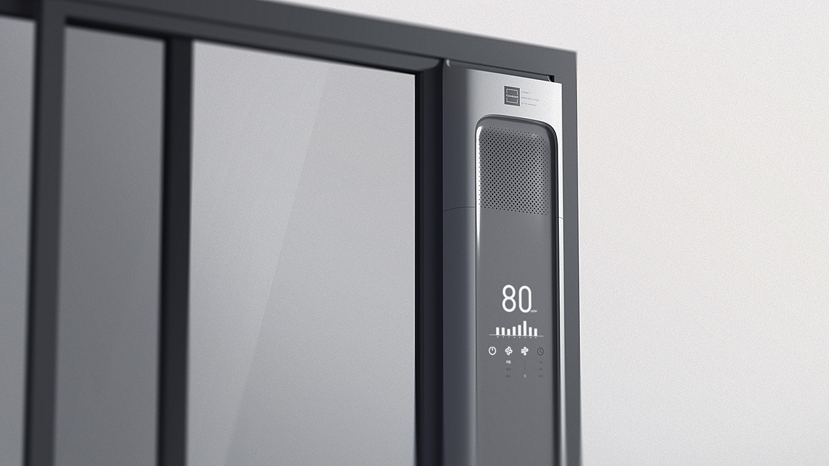 product design，air conditioner，Temperature regulation，beautiful，