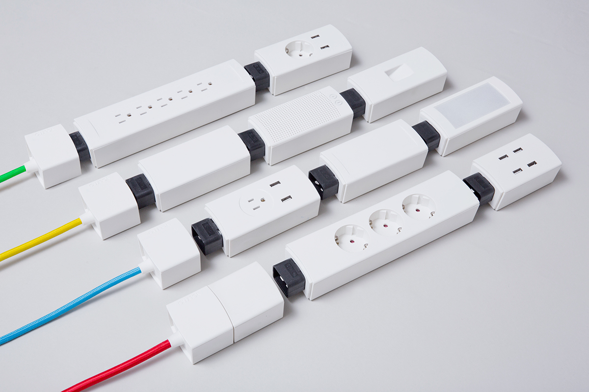 Splicing，Socket，an electric appliance，product design，Simplicity，