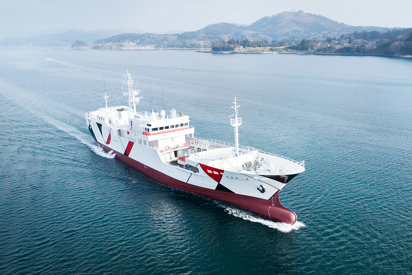 Longline tuna fishing vessel，ship，white，Shofukumaru，