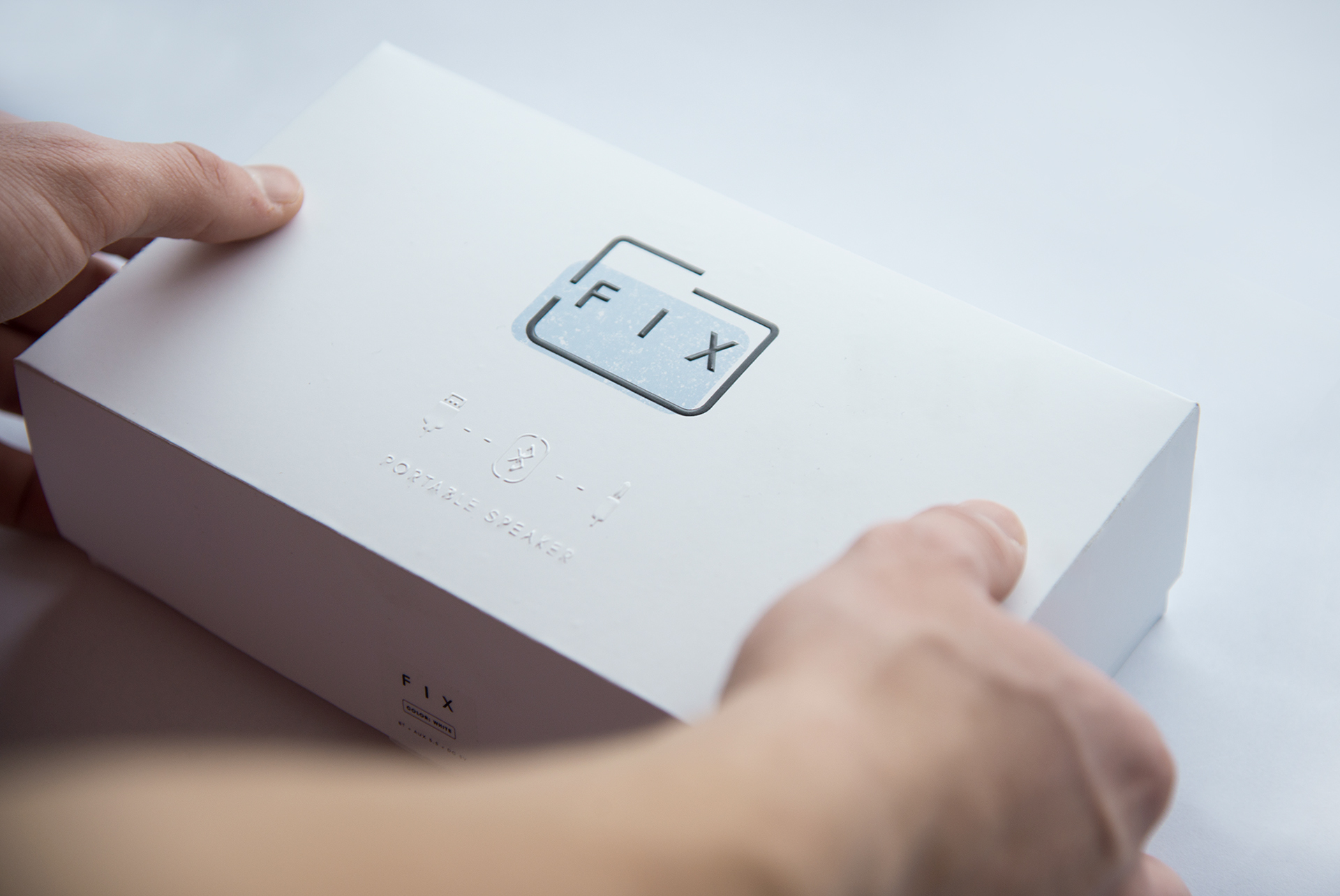 Portable，speaker，white，Minimalist，Render，