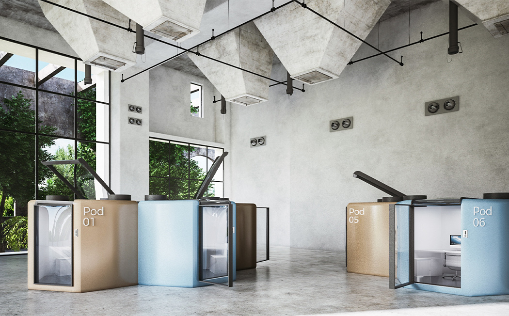 Air chamber，seal up，Air purification，Single，Geometric space，