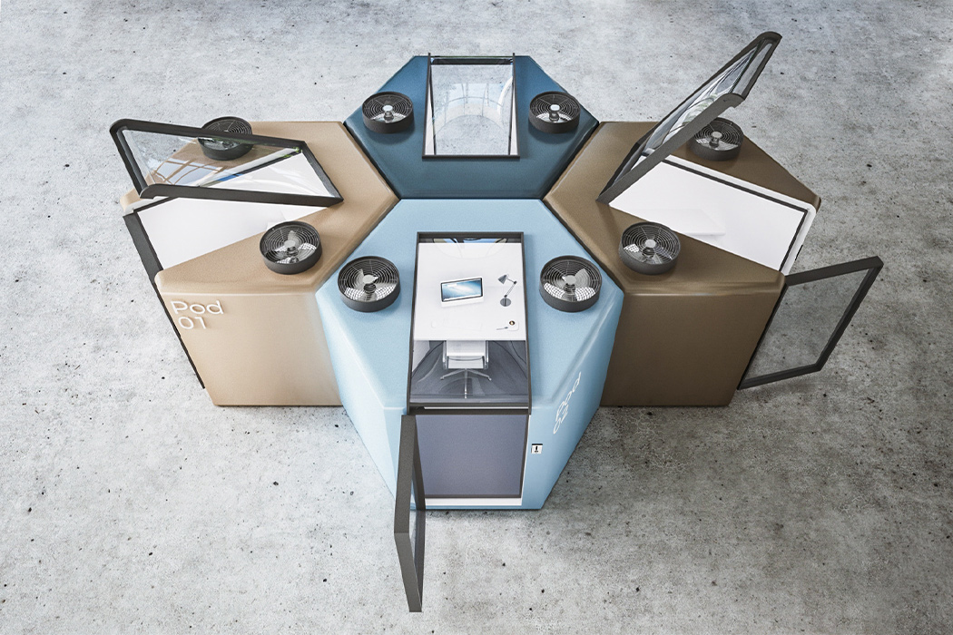 Air chamber，seal up，Air purification，Single，Geometric space，