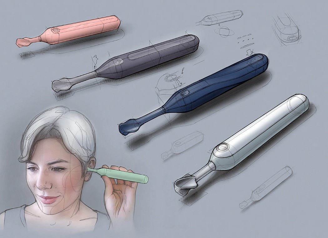 clean，Ear canal cleaner，intelligence，silica gel，security，
