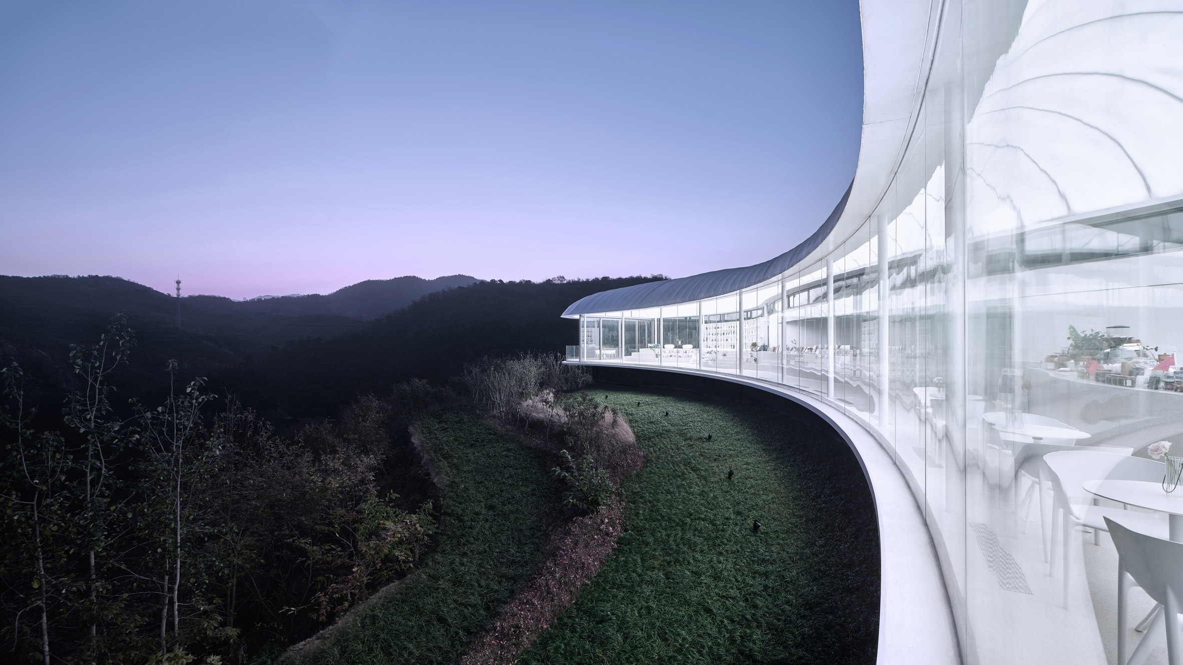 Tourist Centre，Architecture，white，Architectural design，