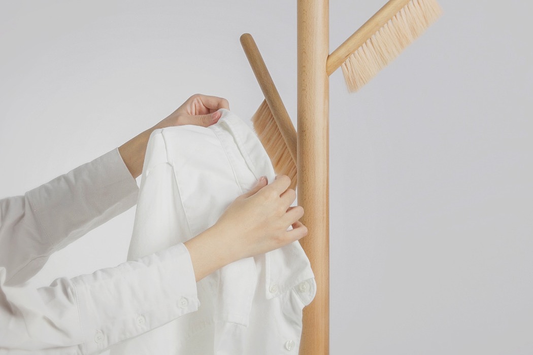 Coat rack，Boar hair，Log color，Log material，Portable design，
