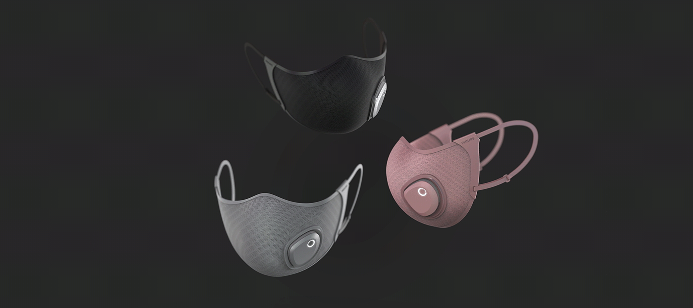 Mask，Philips，wearable devices ，black，Hand drawn，
