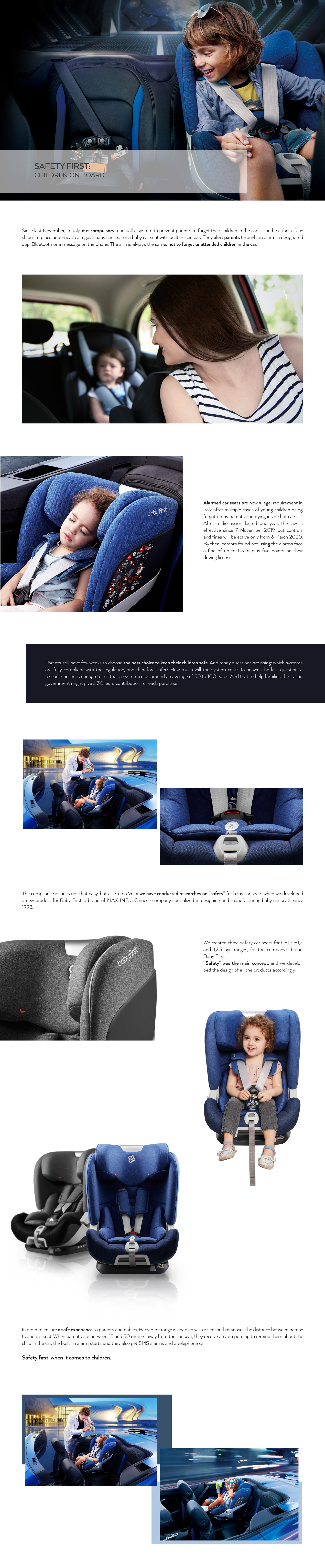 children，Studio Volpi，Safety seat，Car safety seat，Baby First Rex R-542，If Award，Red dot award，Maximum information，