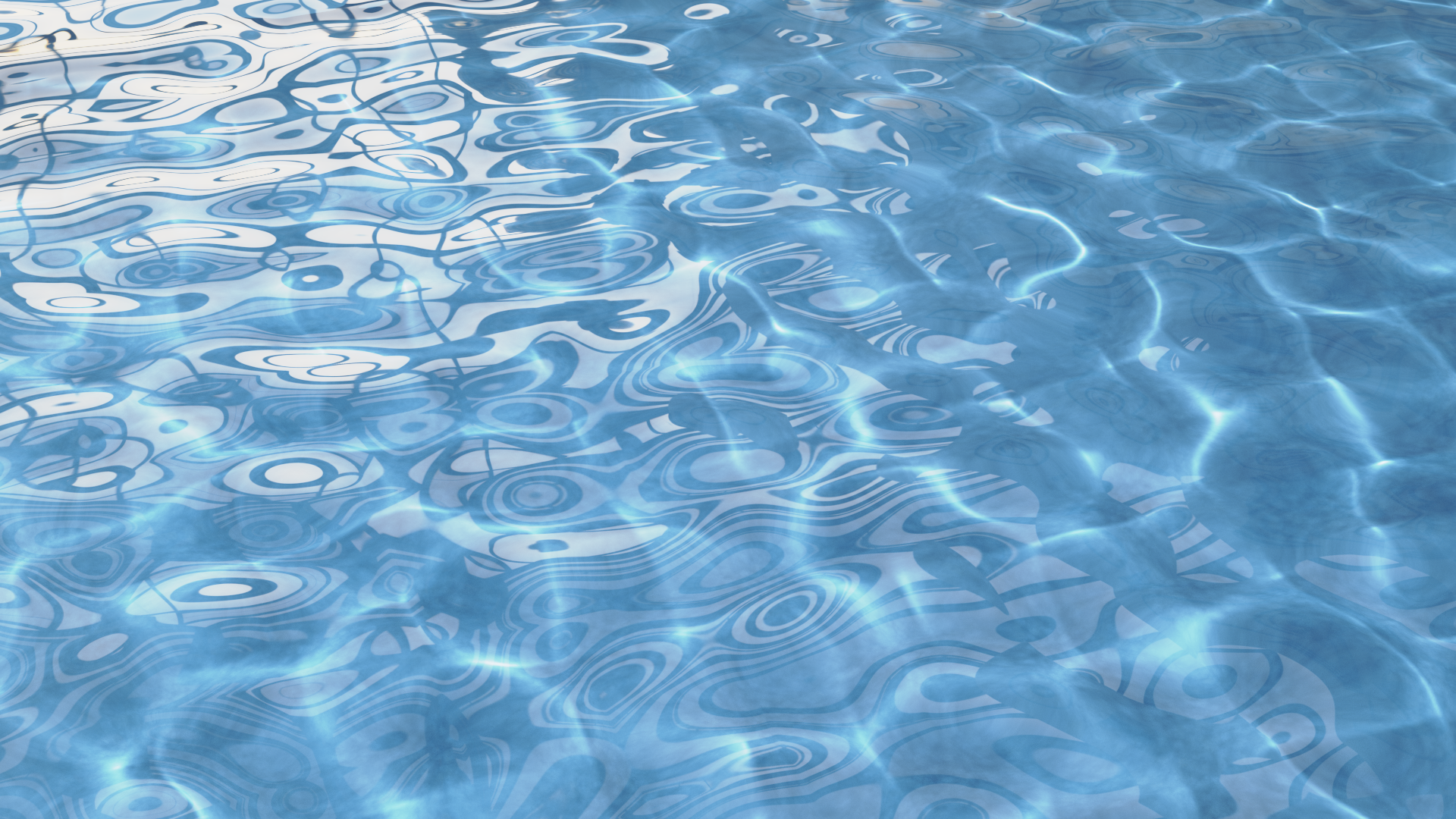 Dust particles, indoor light and shadow, simulated water surface，