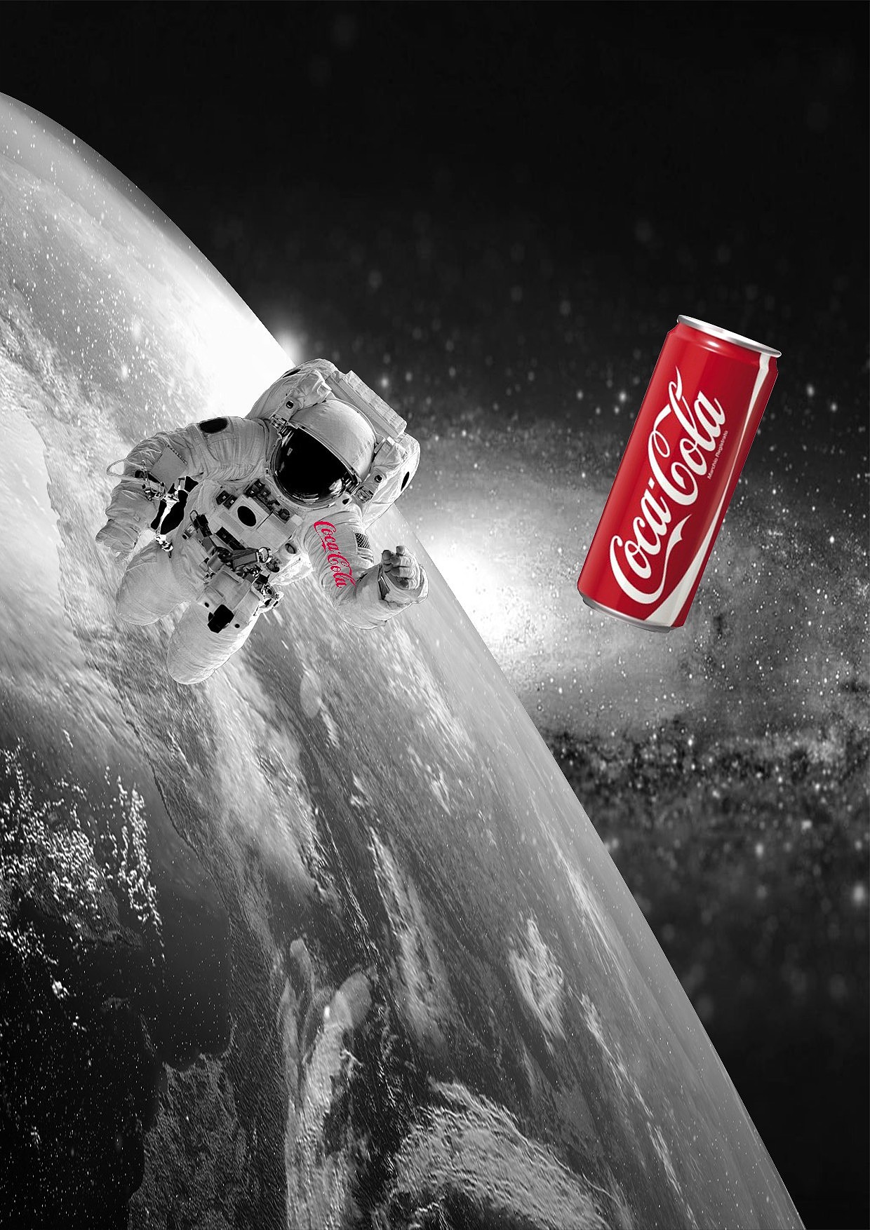 海报，宇宙，可口可乐，