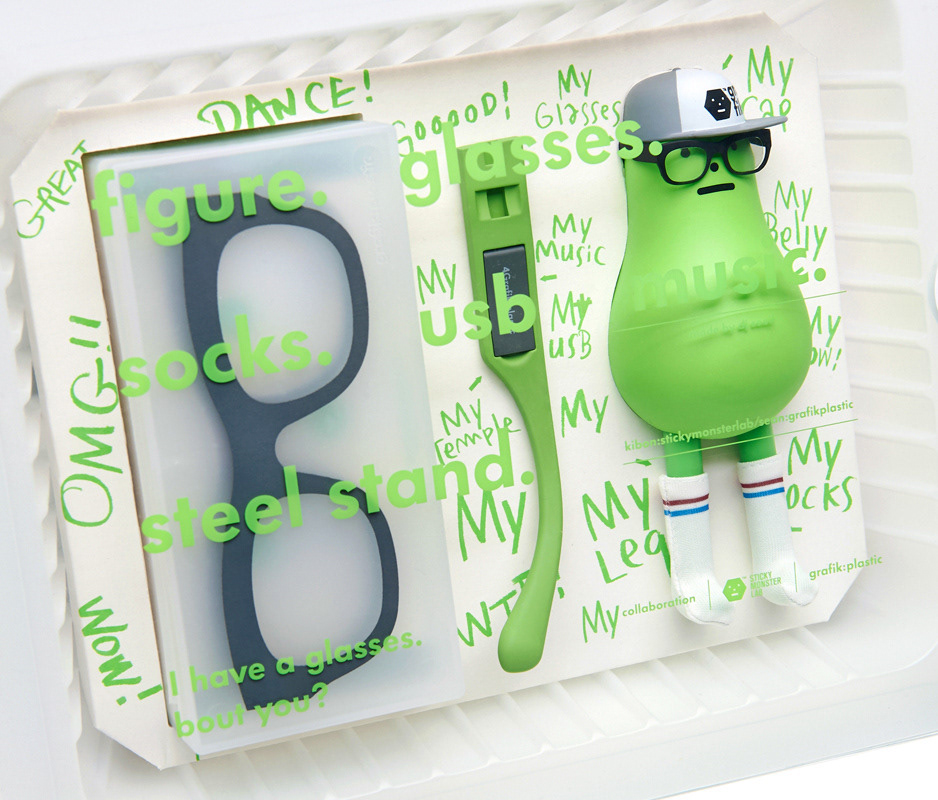 glasses，green，STICKY MONSTER LAB，Toys，Glasses frame，Socks，GRAPHICS，