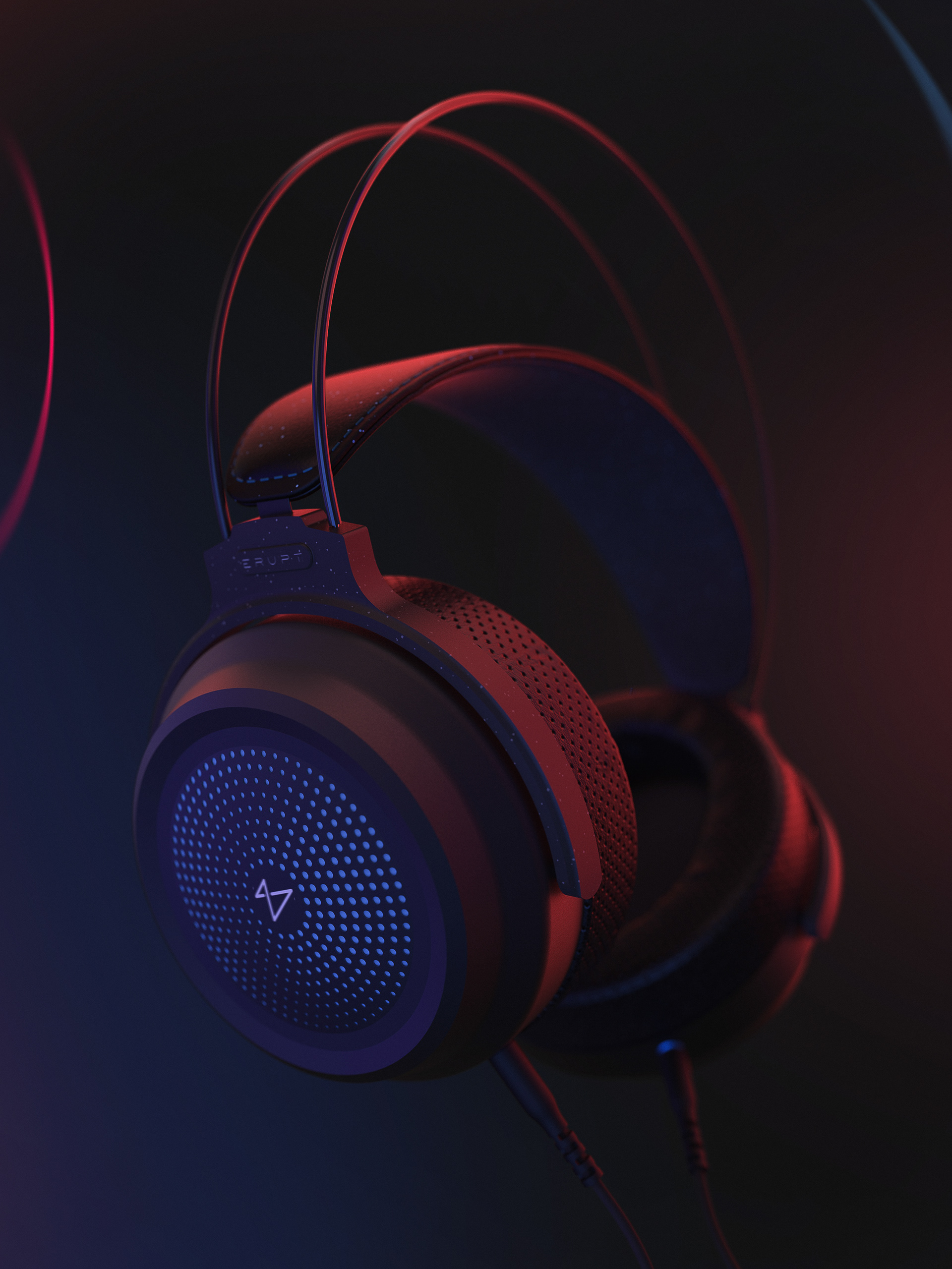 headset，Earphone design，Game headset，industrial design，