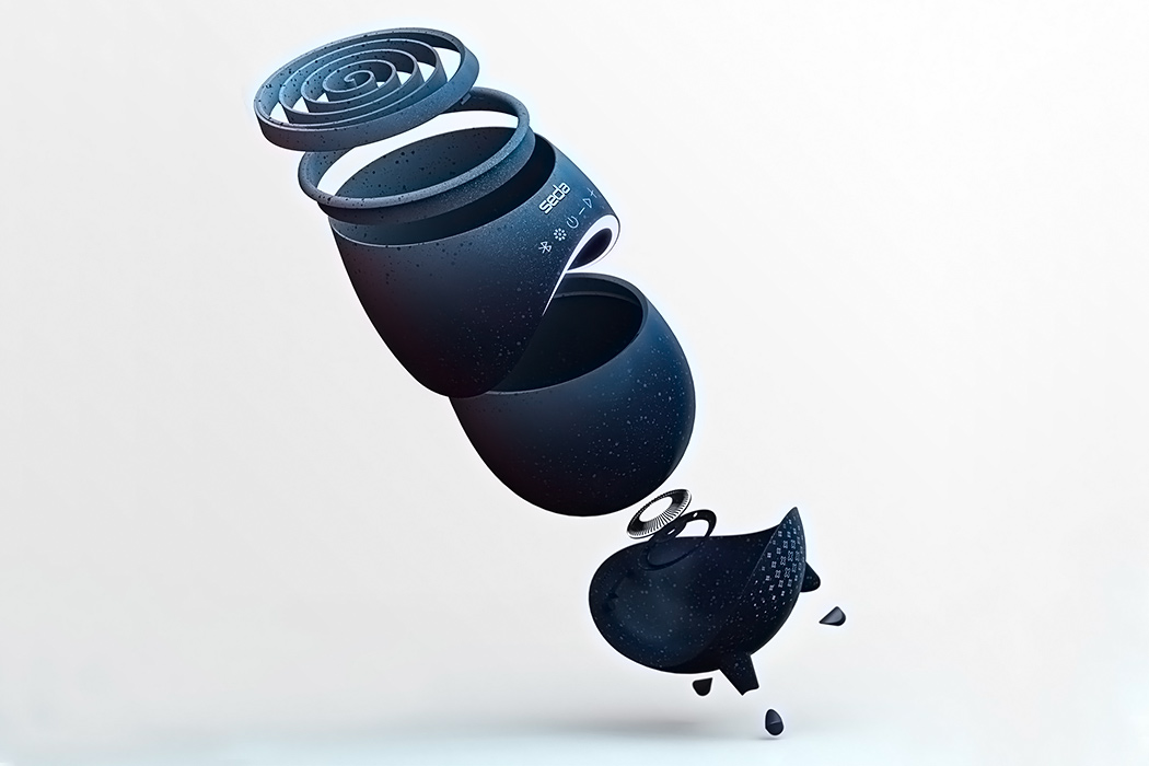 speaker，A'Design，Desk lamp，pen container，Bluetooth，