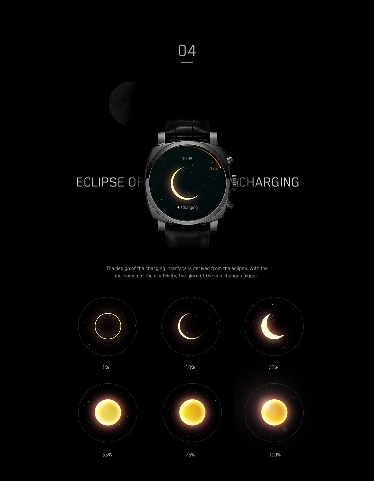 Wrist watch，starry sky，dream，Interface design，