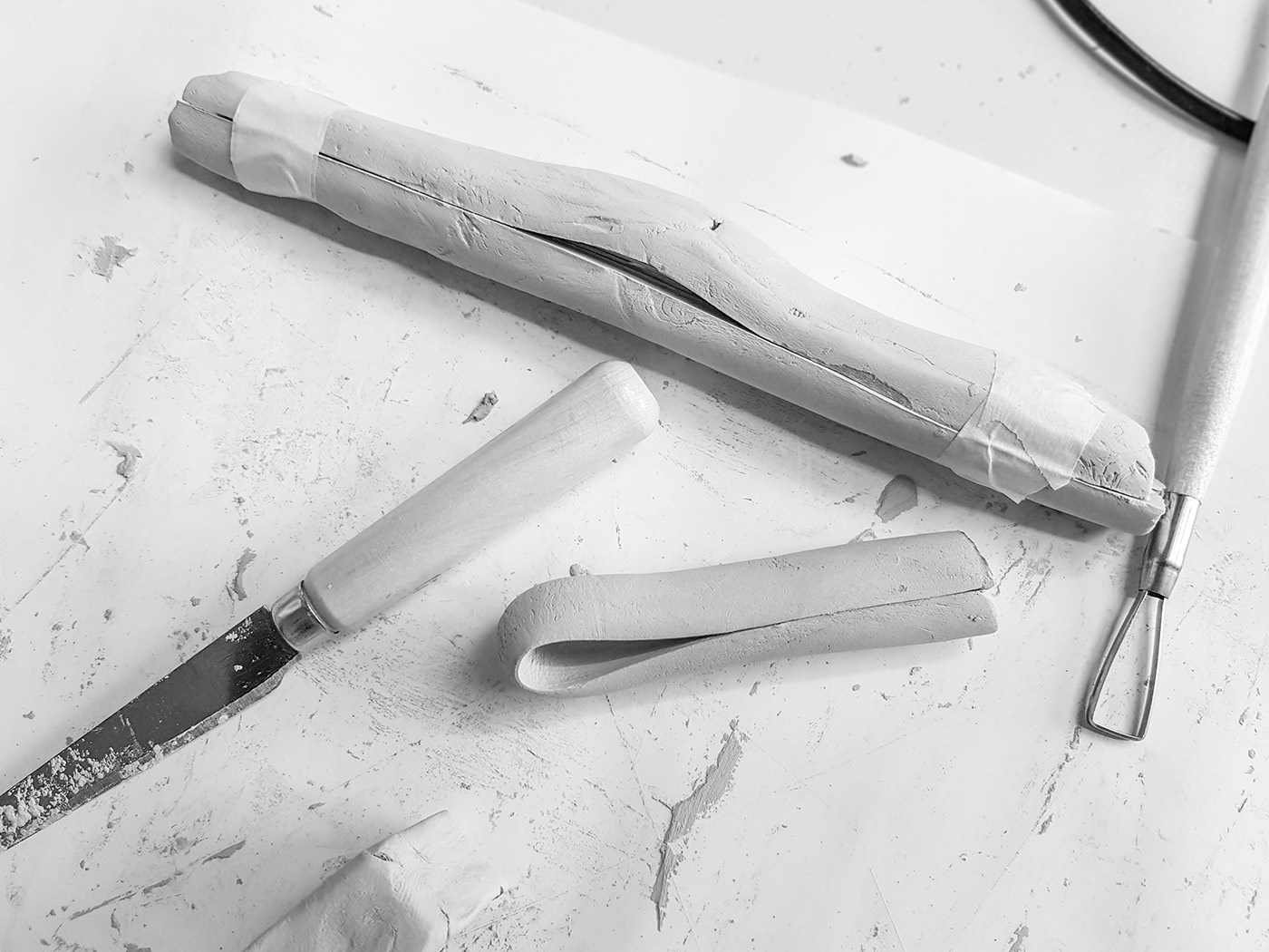 Door handle，Prototype making，clay，Ergonomics，