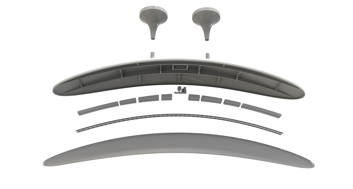 Ceiling lamp，restaurant，Simplicity，leaf，modularization，