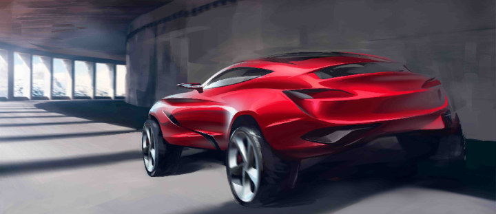 Automobile design，Two dimensional representation，ps，