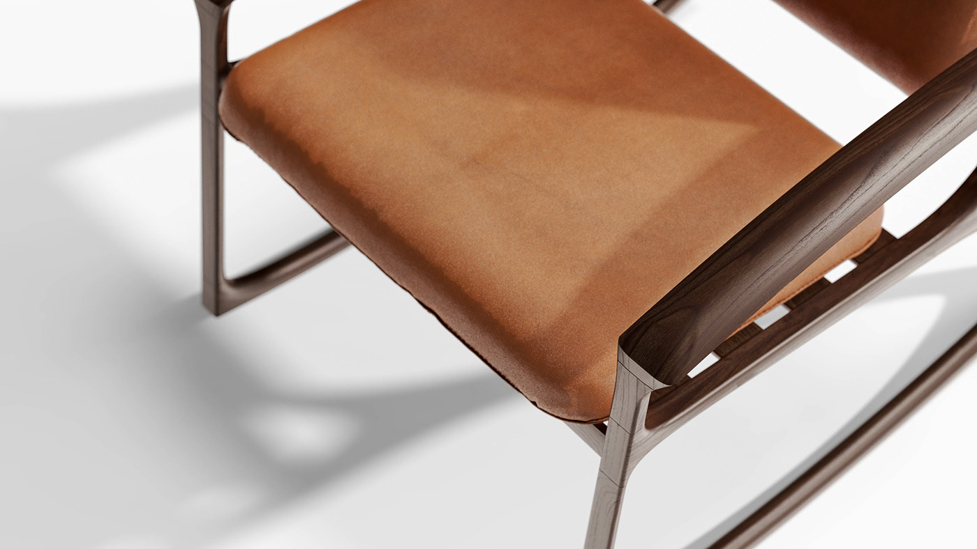 Rocking chair，chair，woodiness，furniture，Leatherwear，